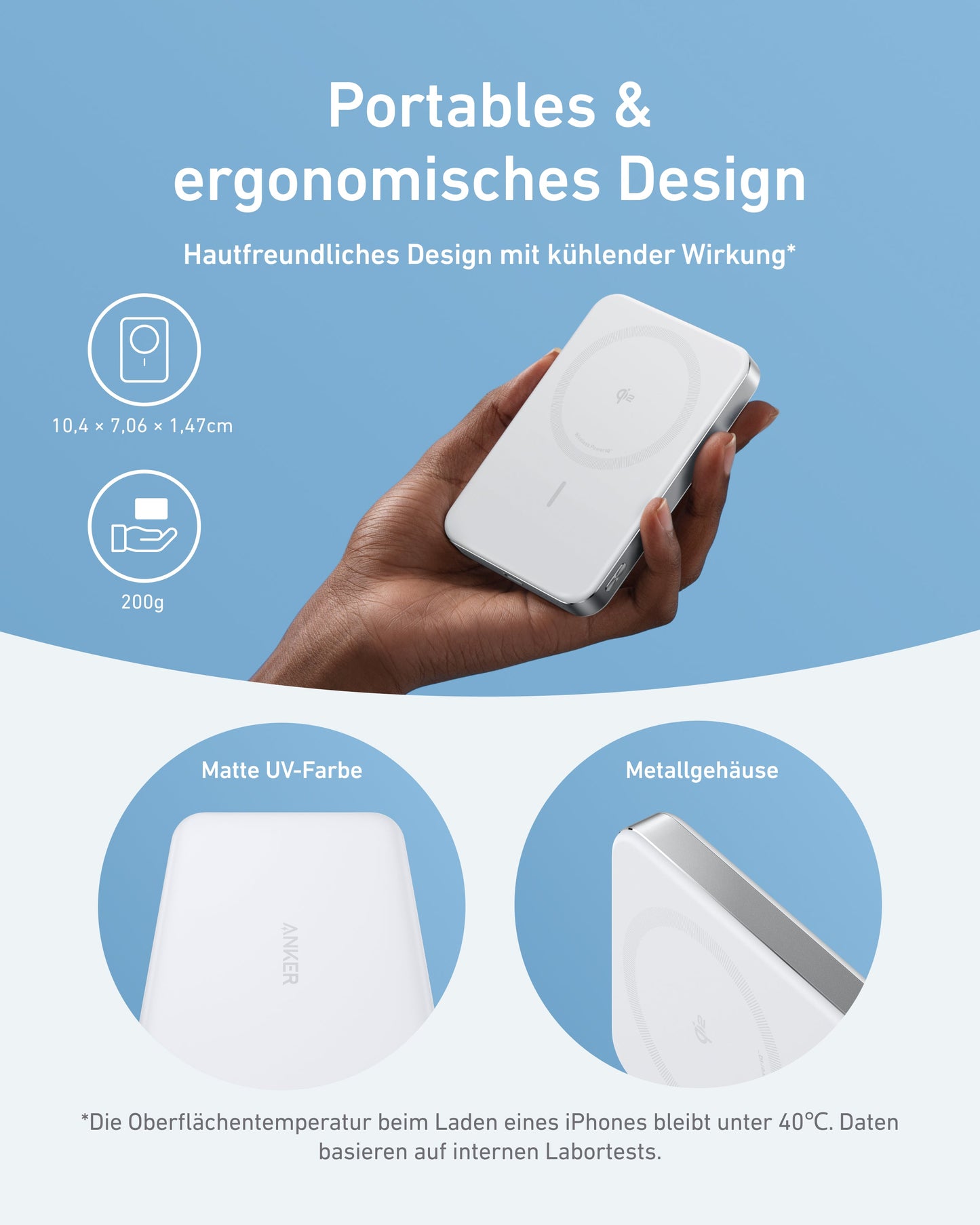 Anker Powerbank (25K, 165W, Integriertes + einziehbares Kabel) +  Anker MagGo Powerbank (10000mAh, Slim)
