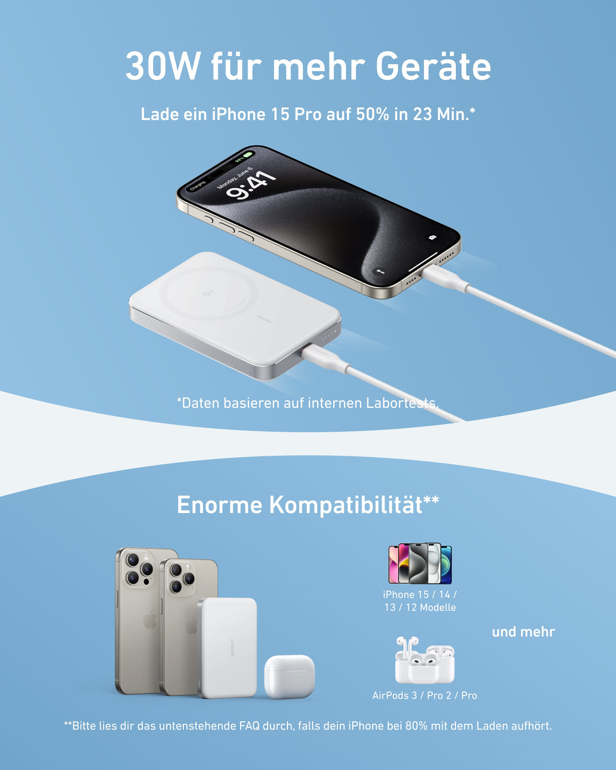 Anker MagGo Powerbank (10.000mAh, Slim) | Exklusives Livestream-Angebot