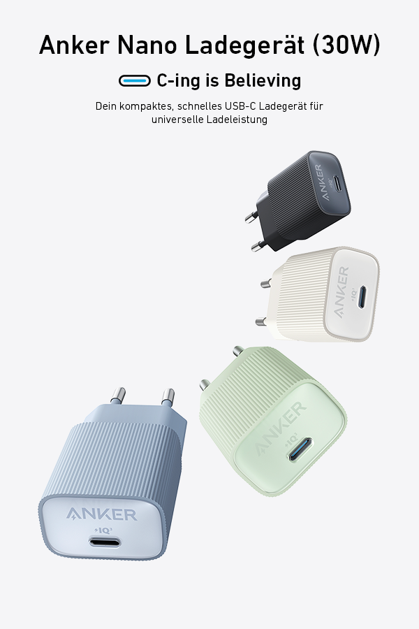 Anker Nano USB-C Wandladegerät (30W)