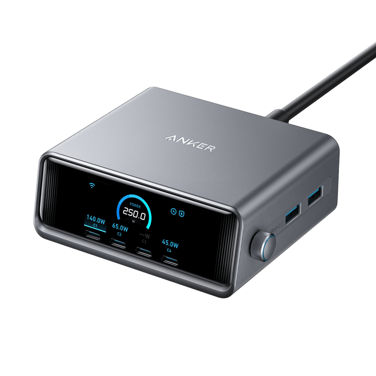 Anker Prime Ladegerät (250W, 6 Ports, GaNPrime)