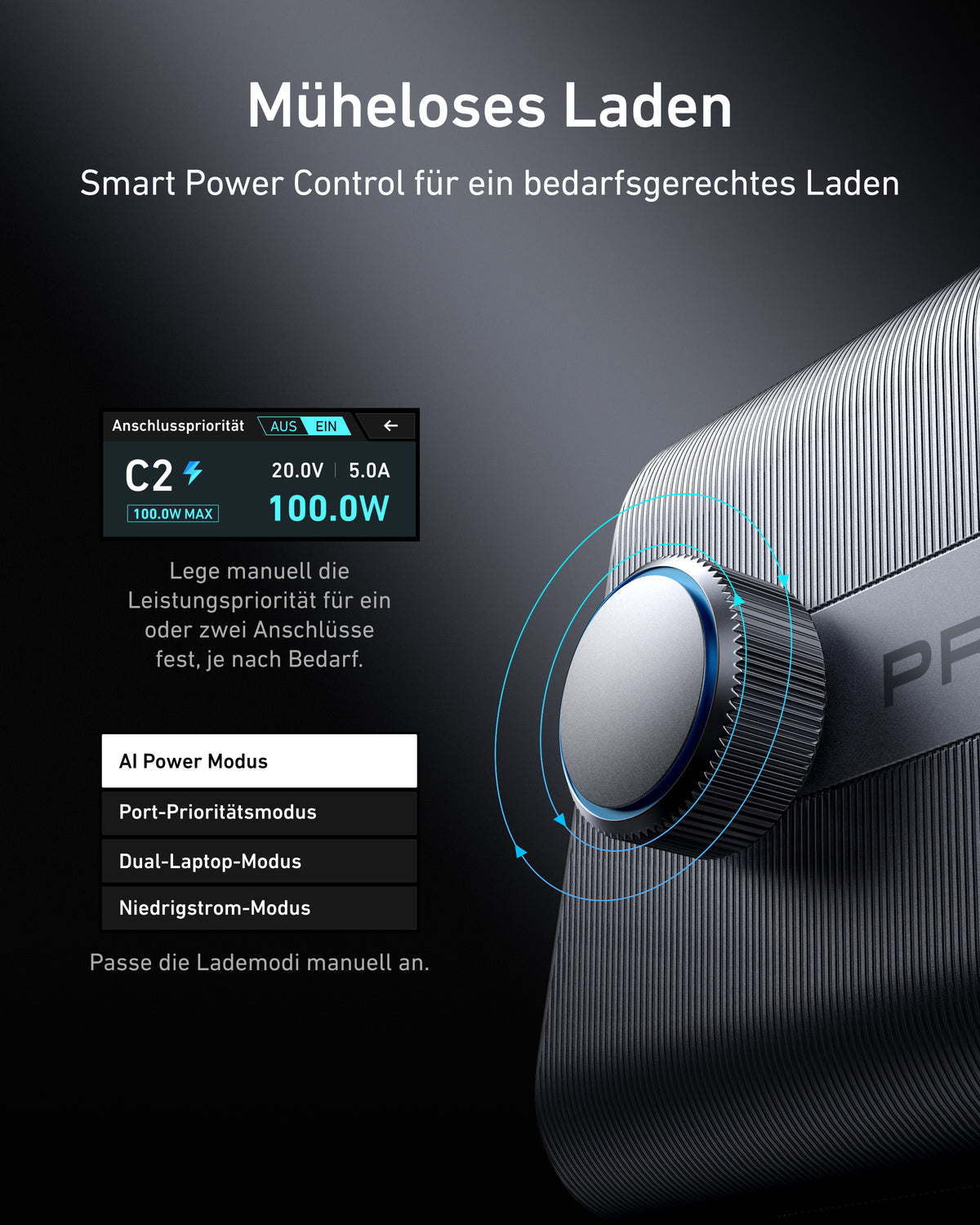 Anker Prime Ladegerät (250W, 6 Ports, GaNPrime)