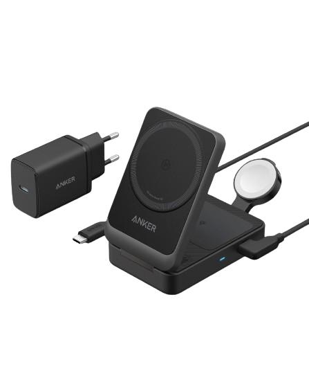 Anker MagGo Kabellose Ladestation (Faltbar 3-in-1)