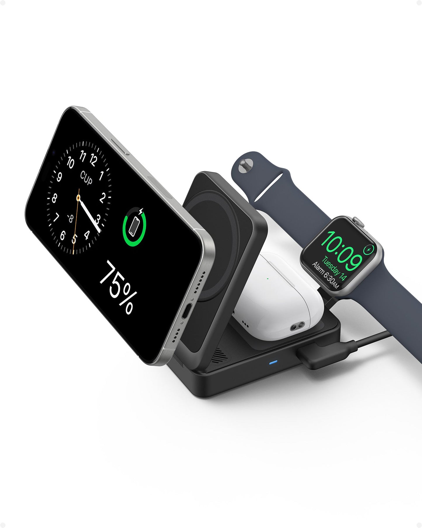Anker MagGo Kabellose Ladestation (Faltbar 3-in-1)
