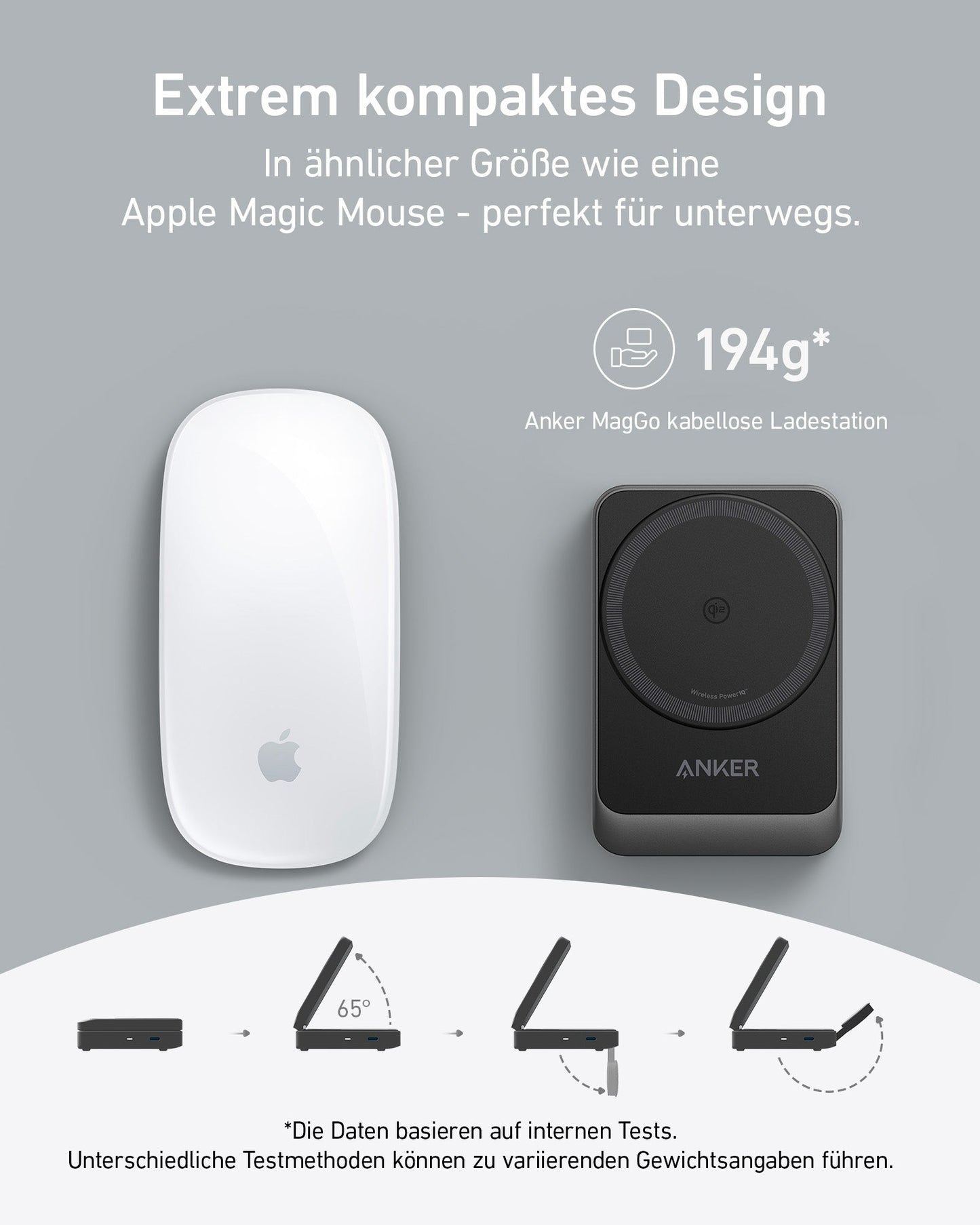 Anker MagGo Kabellose Ladestation (Faltbar 3-in-1)