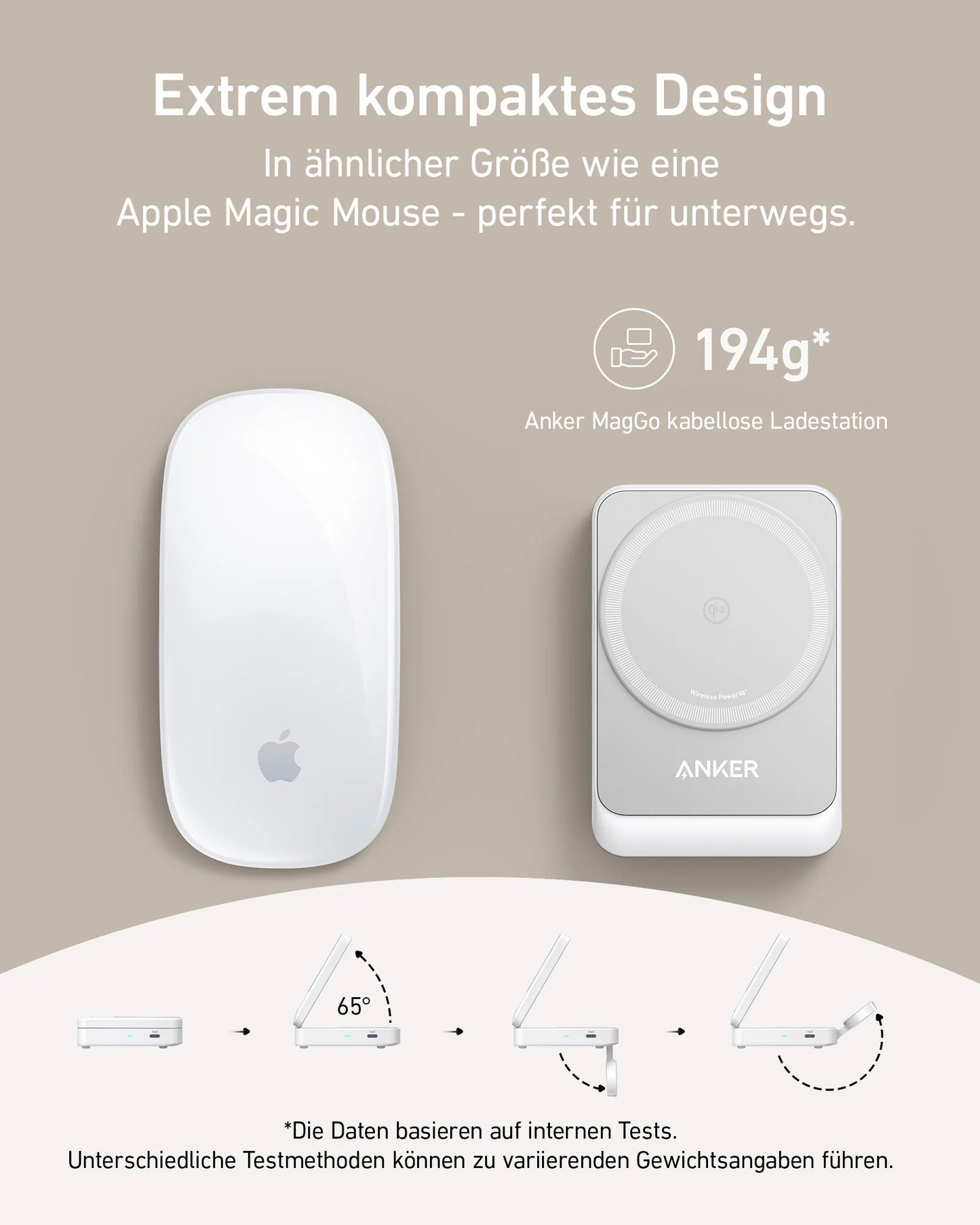 Anker MagGo Kabellose Ladestation (Faltbar 3-in-1)