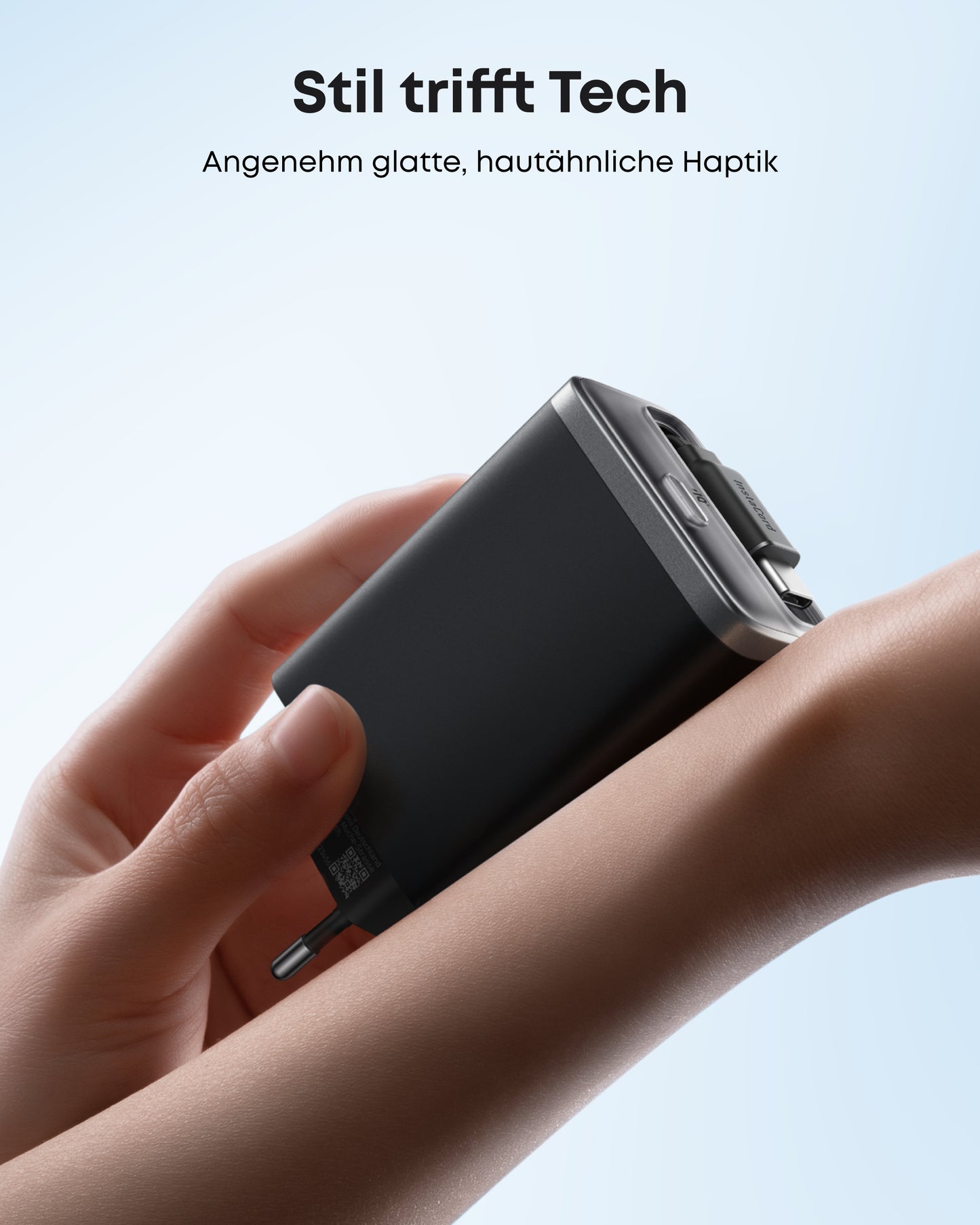 Anker Nano Ladegerät (35W, Integriertes einziehbares USB-C Kabel)