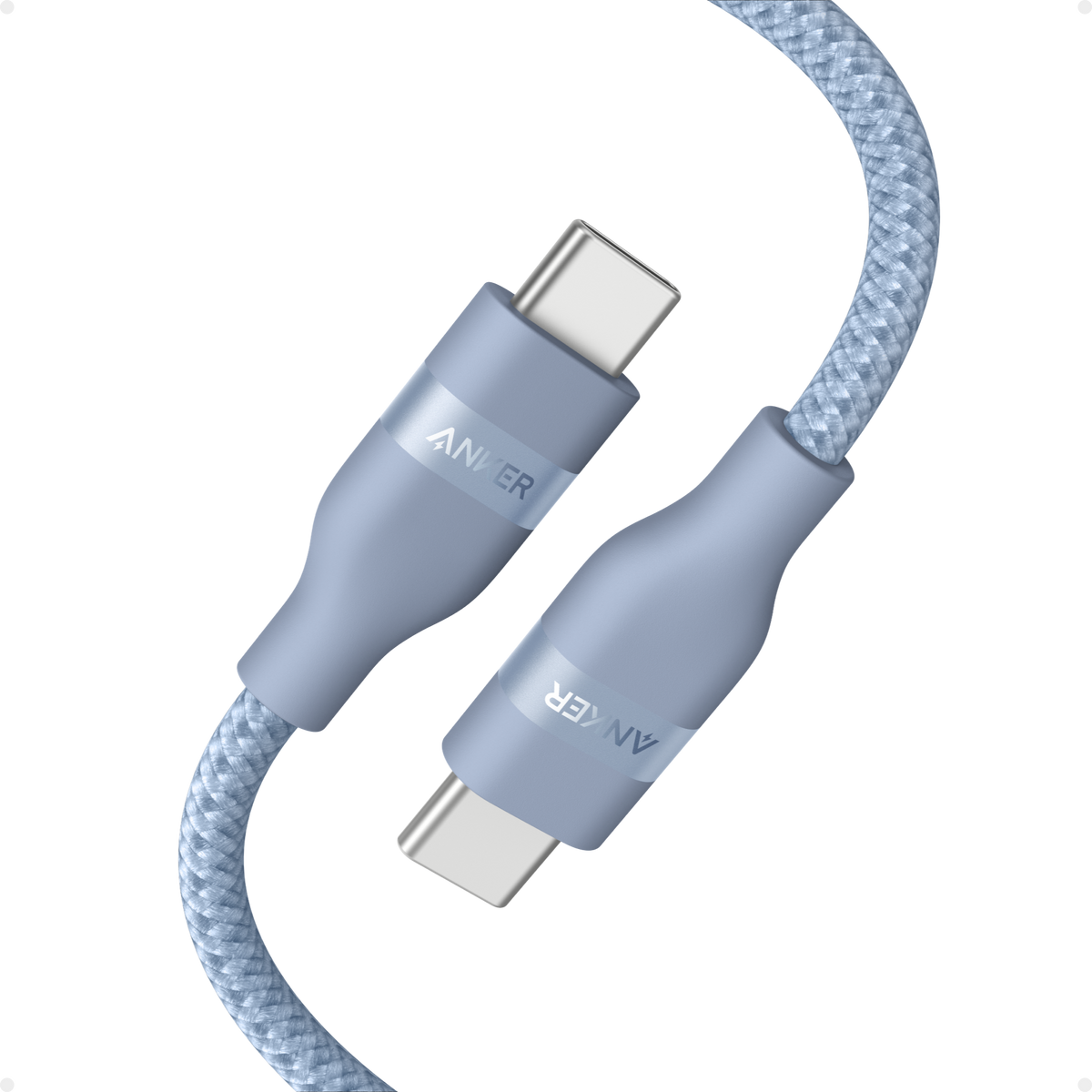 Anker USB-C auf USB-C Kabel (90cm/180cm, 240W, Upcycled-Geflochten)+Sticker für Studis gratis dazu!