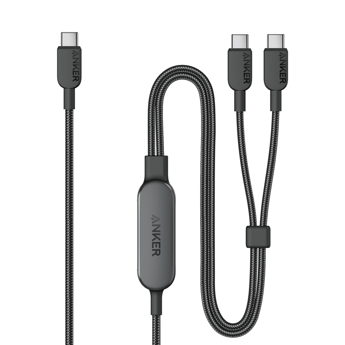 Anker 2-in-1 USB-C auf USB-C Kabel (120cm, 140W, Flecht-Design)