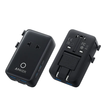 Anker Ladegerät (140W, 4-Port, PD 3.1) mit USB-C Kabel+Anker Nano Reiseadapter (5-in-1, 20W)