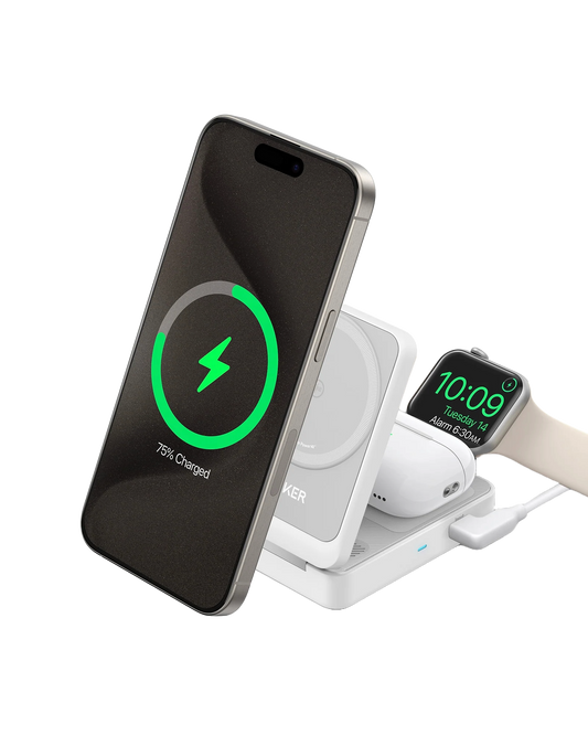 Anker MagGo Kabellose Ladestation (Faltbar 3-in-1)