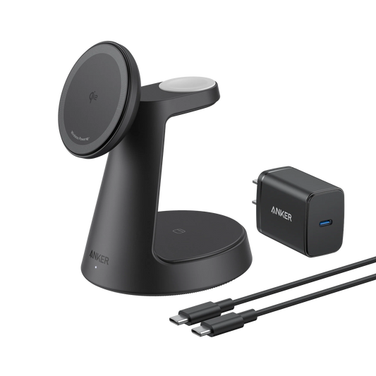Anker kabellose Ladestation  (3-in-1, Magnetischer, Ständer)