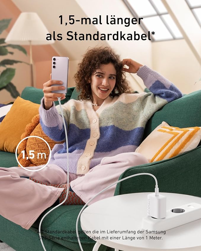 Anker Schnellladegerät (25W, Doppelpack) inklusive 2 USB-C Kabeln