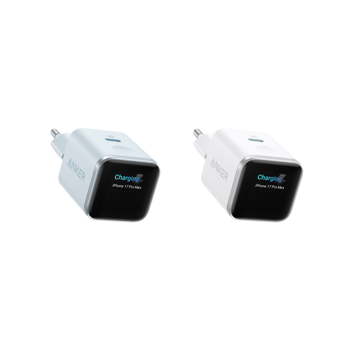 Anker Nano Ladegerät (45W, Smart Display, 2-Packung)