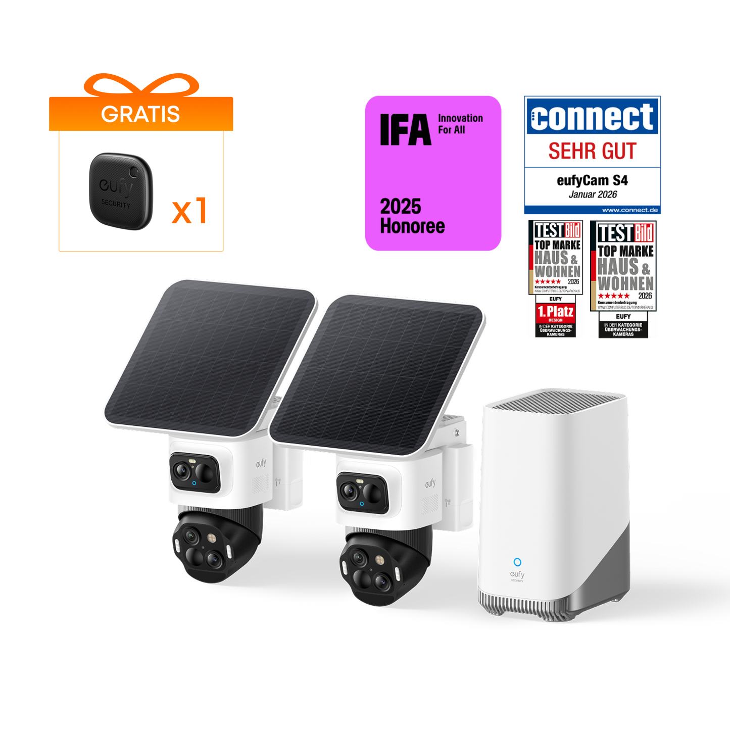 eufyCam S4 - 2 Kamera Set