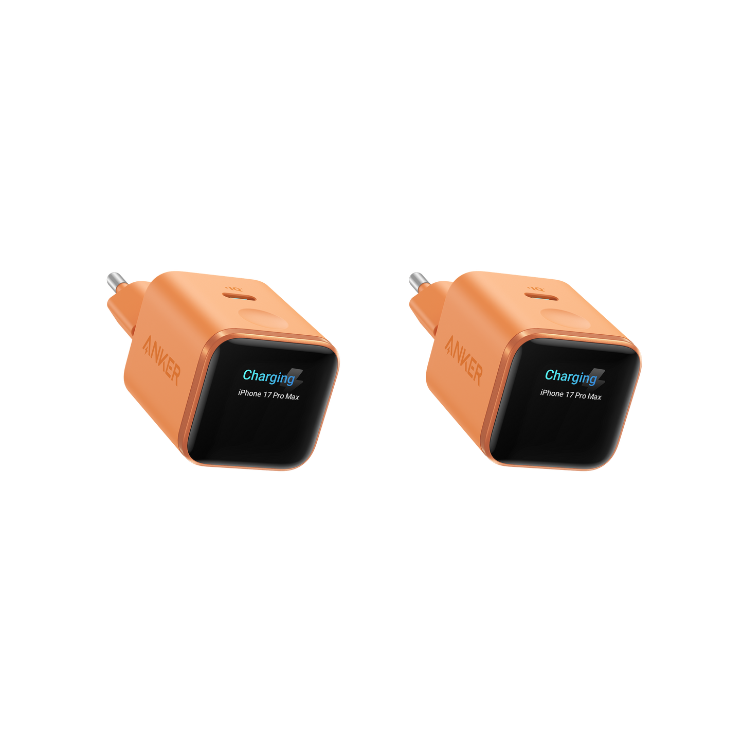 Anker Nano Ladegerät (45W, Smart Display, 2-Packung)