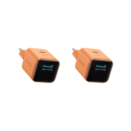 Anker Nano Ladegerät (45W, Smart Display, 2-Packung)