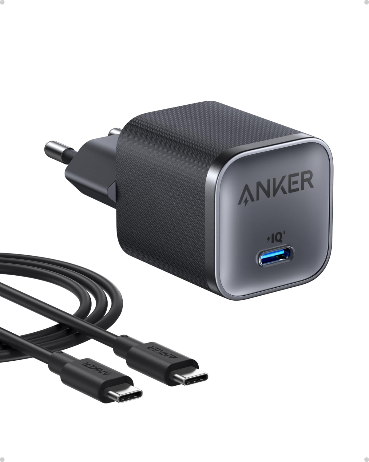 Anker Nano Ladegerät (45W) und 180cm USB-C auf USB-C Kabel