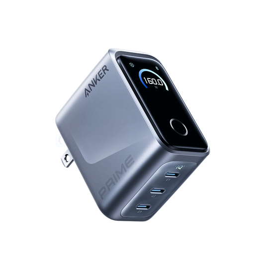 Anker Prime Ladegerät (160W, 3 Ports, GaNPrime）