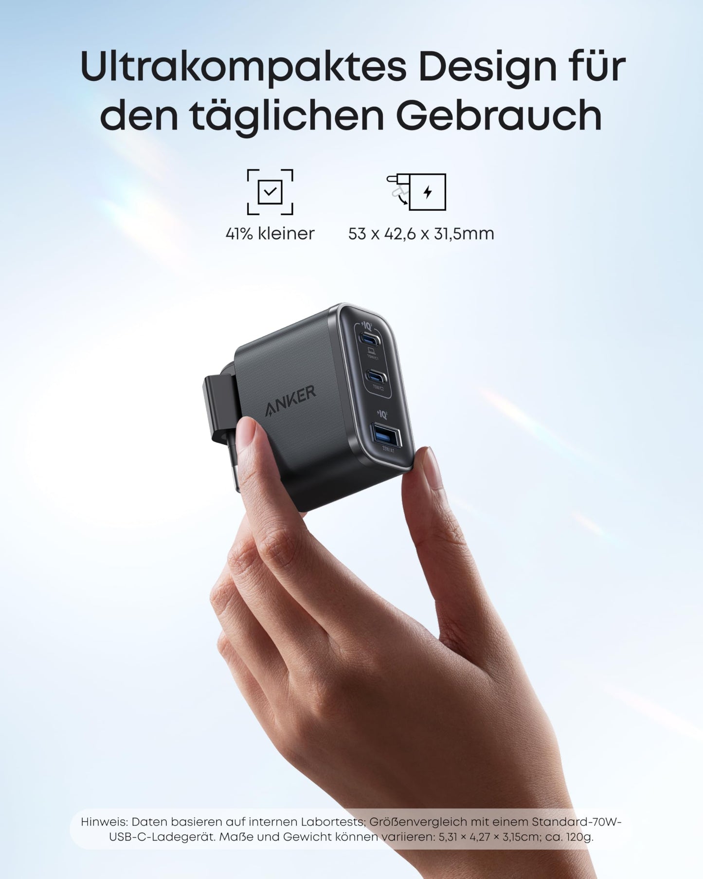 Anker Nano Ladegerät (70W, 3 Ports)