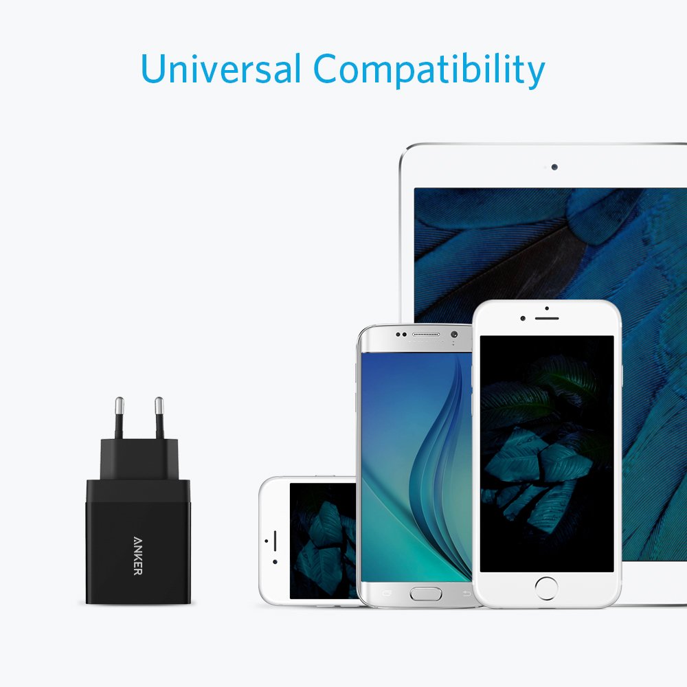Refurbished Anker 24W 2-Port USB Wandladegerät