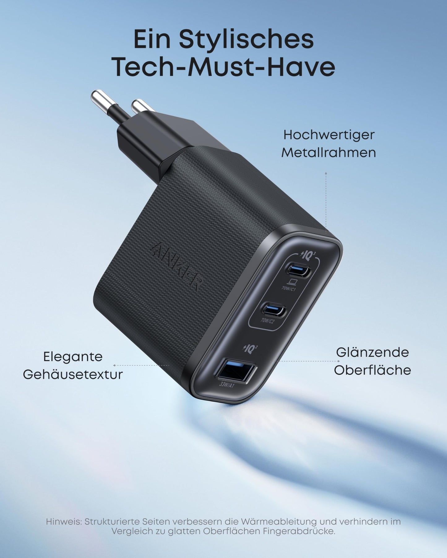 Anker Nano Ladegerät (70W, 3 Ports)