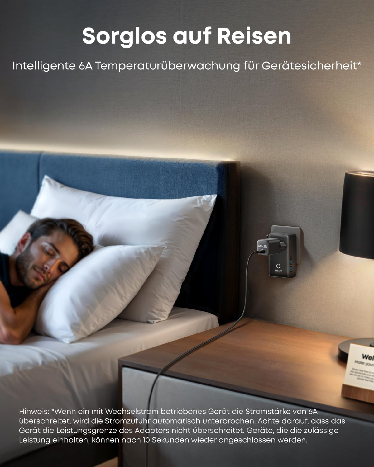 Anker Ladegerät (140W, 4-Port, PD 3.1) mit USB-C Kabel+Anker Nano Reiseadapter (5-in-1, 20W)