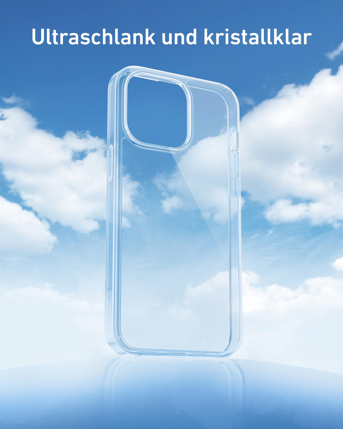 Anker transparente Handyhülle für iPhone 16 Plus, Anti-Vergilben, ultraschlanke und robuste Schutzhülle, kompatibel mit kabellosem Laden, iPhone 16 Plus transparente Hülle mit Stoßschutz