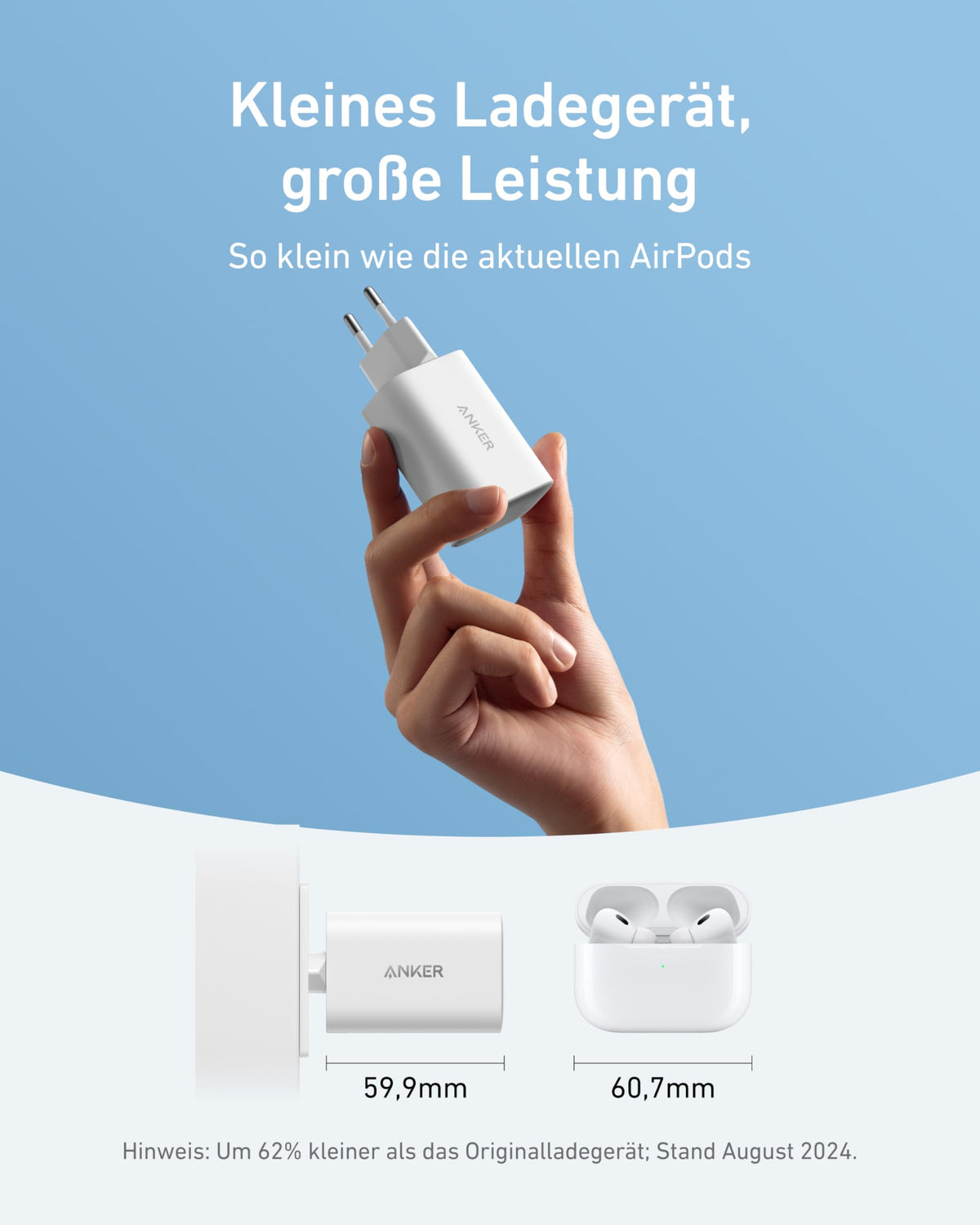 Anker Nano Ladegerät (100W) mit USB-C Kabel