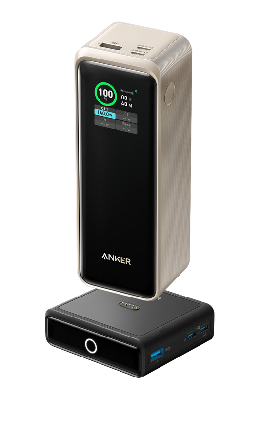 Anker Prime 27.650mAh Powerbank (250W)+Anker 100W Ladestation für Anker Prime Powerbank