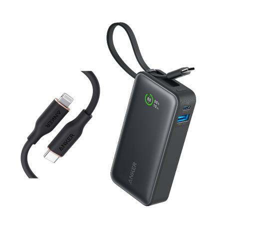 Anker Nano Powerbank + Anker <b>641</b> USB-C auf Lightning Kabel (0,9m)