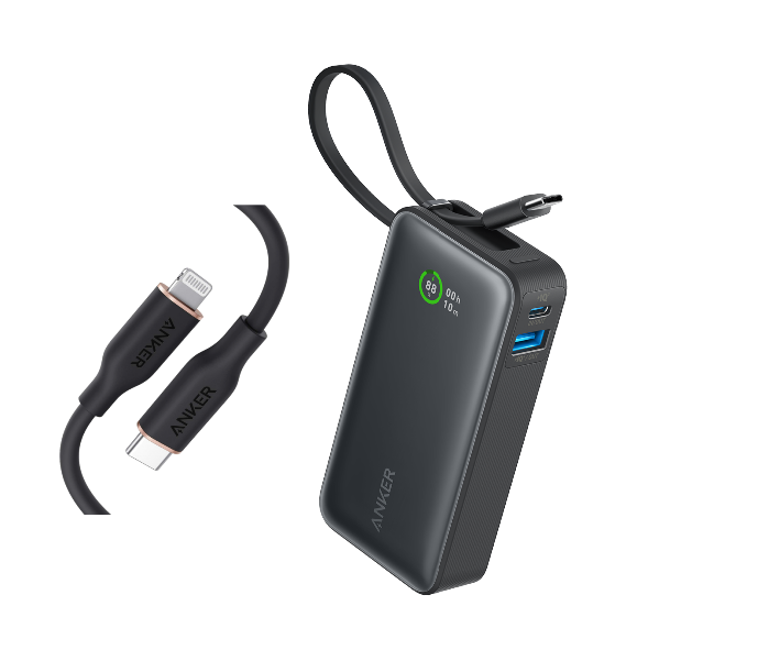 Anker Nano Powerbank + Anker &lt;b&gt;641&lt;/b&gt; USB-C auf Lightning Kabel (0,9m)