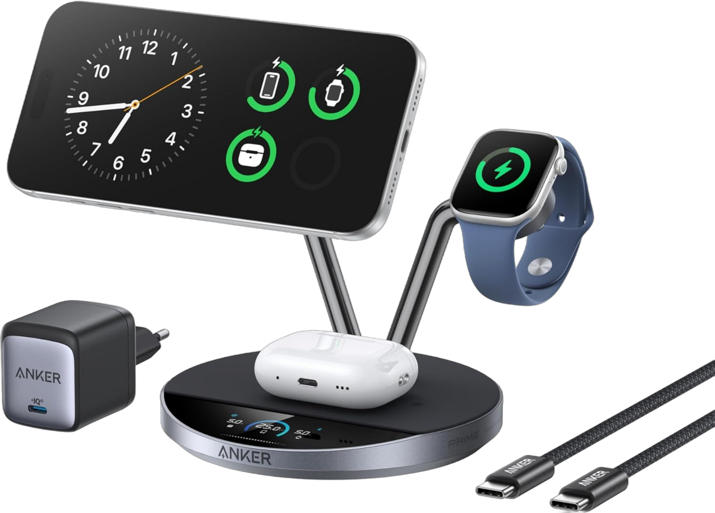 Anker Prime Kabellose Ladestation (3-in-1 Ständer)
