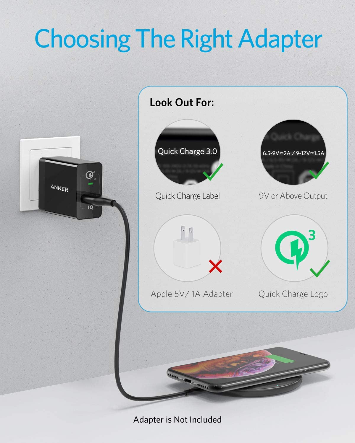 Anker <b>313</b> Kabelloses Ladegerät (Pad)