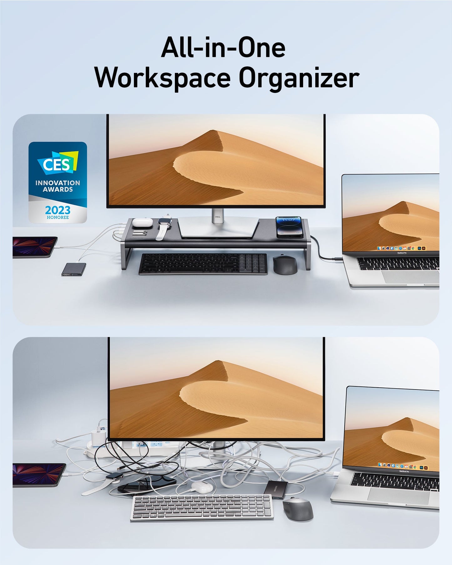 Anker <b>675</b> USB-C Docking Station (12-in-1, Halterung, Kabellos)