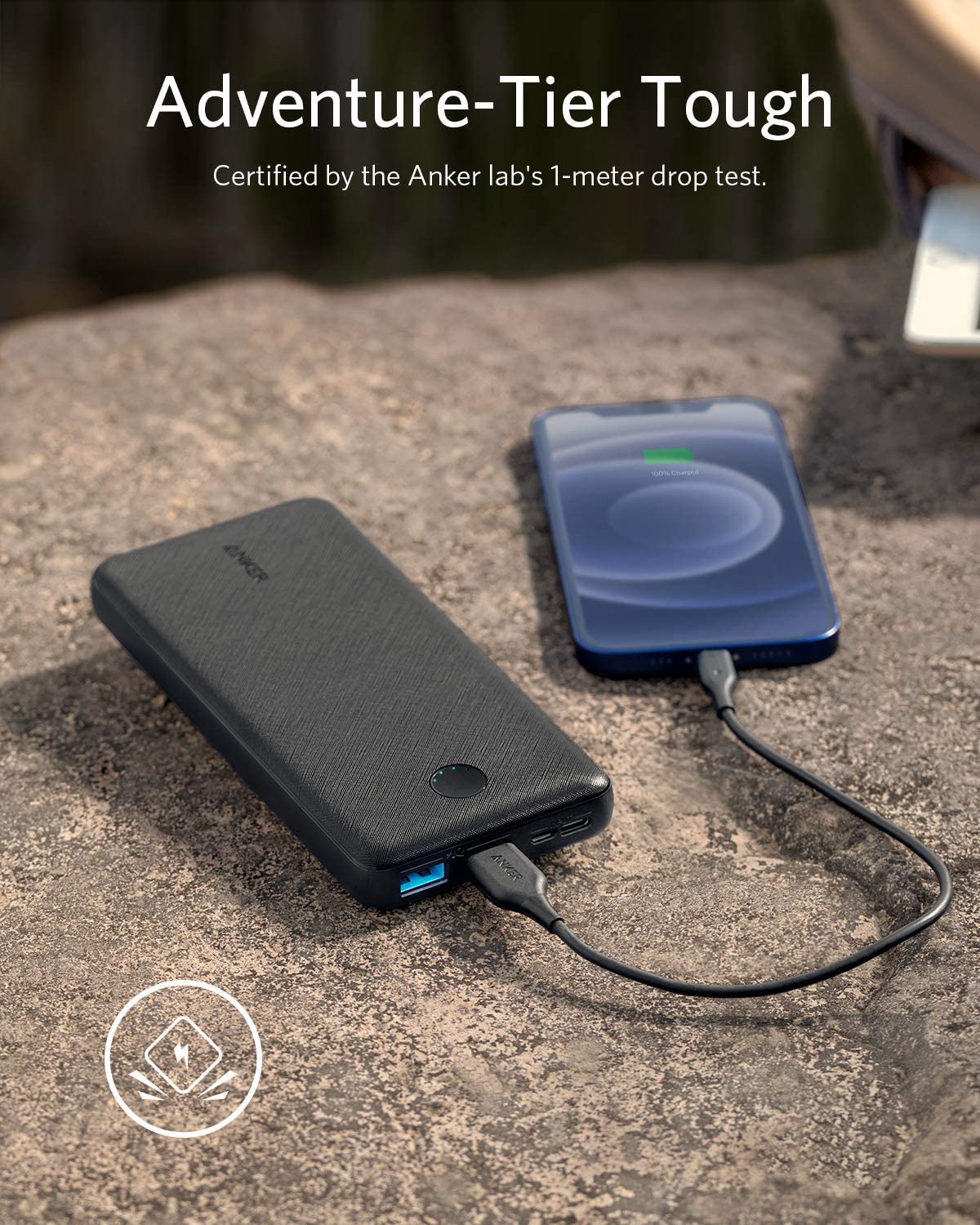 Anker <b>325</b> Powerbank (PowerCore 20K)+Anker Prime USB-C auf USB-C Kabel (240W, Upcycled-Flechtdesign, 1.8m)